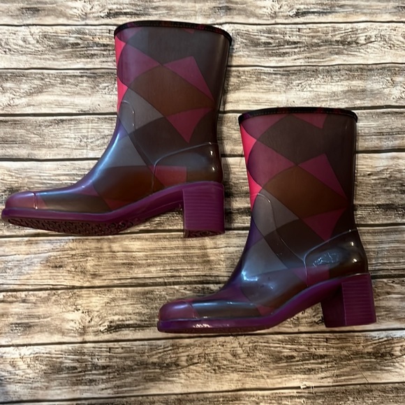 Emilio Pucci Caledonia Argyle Rain Boots EU 38 - Picture 3 of 9
